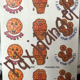 Vintage Paper Art Sniff Sticker Sheet-Chocolate Chip