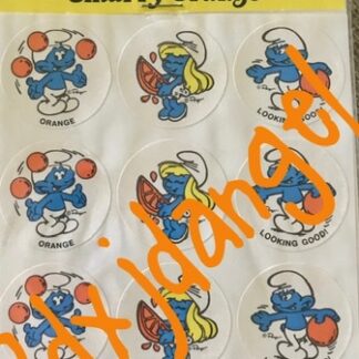 Smurf Matte Sniff Sticker Sheet MIP-Orange