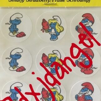 Smurf Matte Sniff Sticker Sheet MIP-Strawberry Rare Canada