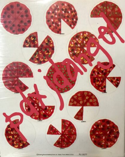 Drawing Board Sniff Sticker Sheet:  Pizza