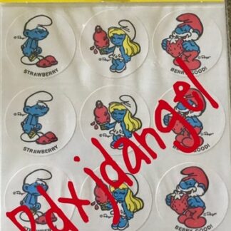 Smurf Matte Sniff Sticker Sheet MIP-Strawberry