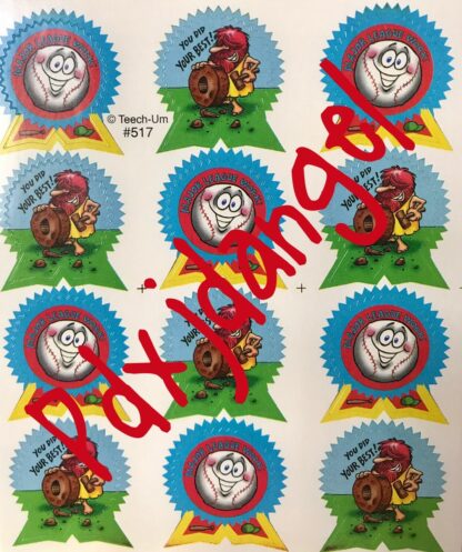 Teech-Um Sniff Sticker Sheet: Raspberry