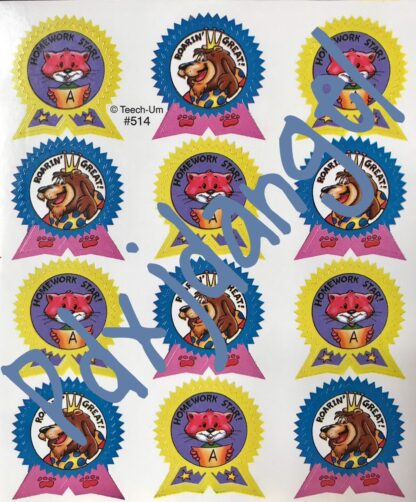 Teech-Um Sniff Sticker Sheet: Fruit Punch
