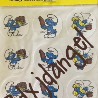 Smurf Matte Sniff Sticker Sheet MIP-Chocolate Rare Canada