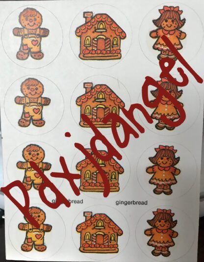 Vintage Paper Art Sniff Sticker Sheet-Gingerbread