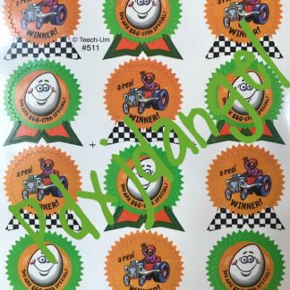 Teech-Um Sniff Sticker Sheet: Orange
