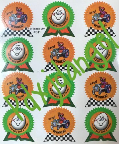 Teech-Um Sniff Sticker Sheet: Orange