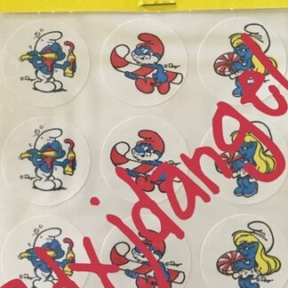 Smurf Matte Sniff Sticker Sheet MIP-Peppermint Rare Canada
