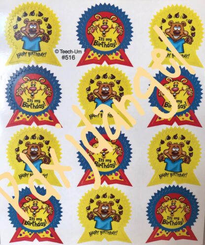 Teech-Um Sniff Sticker Sheet: Chocolate