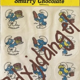 Smurf Matte Sniff Sticker Sheet MIP-Chocolate