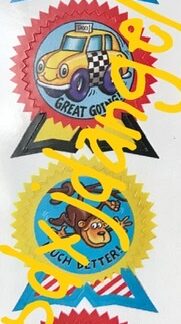 Teech-Um Sniff Sticker Strip: Peppermint
