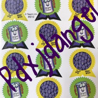 Teech-Um Sniff Sticker Sheet: Grape