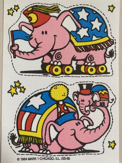 Mark 1 Matte Sniff Sticker Sheet: Elephants