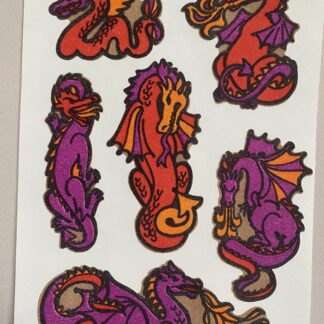 Mark 1 Matte Sniff Sticker Sheet: Dragons