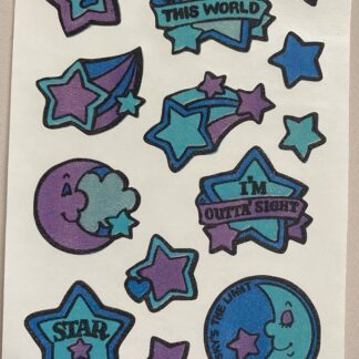 Mark 1 Matte Sniff Sticker Sheet: Blue Purple Space