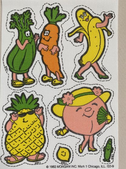 Mark 1 Matte Sniff Sticker Sheet: Veggies