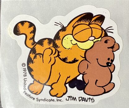 Vintage Sticker: Garfield Teddy Bear