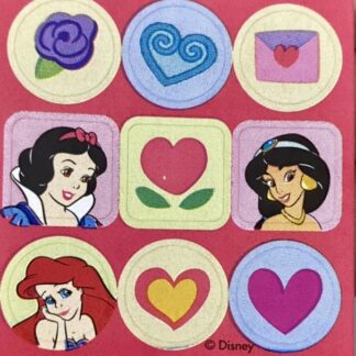 Vintage Sandylion (Logo): Princess (Red Background)