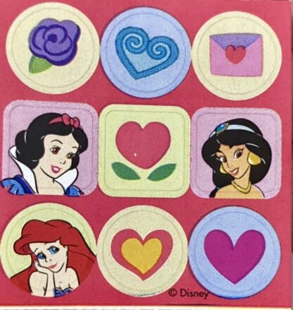 Vintage Sandylion (Logo): Princess (Red Background)