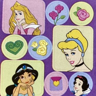 Vintage Sandylion (Logo): Princess (Purple Background)
