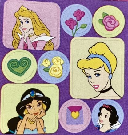 Vintage Sandylion (Logo): Princess (Purple Background)