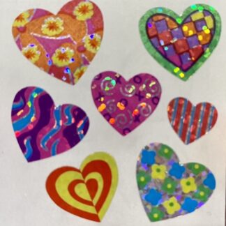 Vintage Sandylion (Logo): Prism Flower Hearts