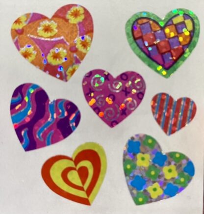Vintage Sandylion (Logo): Prism Flower Hearts