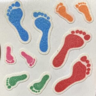 Vintage Sandylion (Logo): Fuzzy Foot Prints