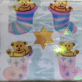 Stickermagic Mod: Teddy Bear in Stocking Pearl