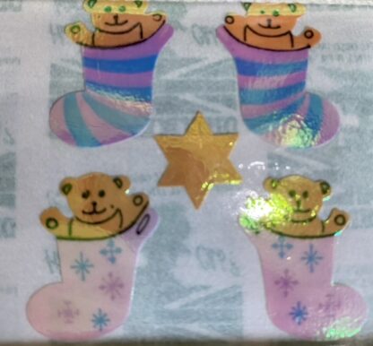 Stickermagic Mod: Teddy Bear in Stocking Pearl