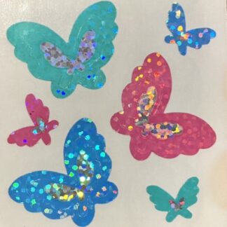Vintage Sandylion (Logo): Pastel Prism Butterflies