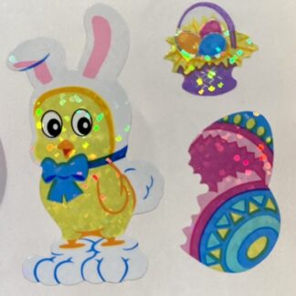 Vintage Sandylion (Logo): Prism Easter Chick
