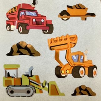 Vintage Sandylion (Logo): Holo Construction Vehicles
