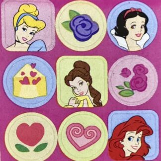 Vintage Sandylion (Logo): Princess (Pink Background)