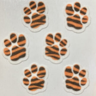 Vintage Sandylion (Logo): Fuzzy Tiger Paw Prints