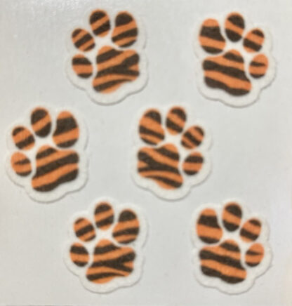 Vintage Sandylion (Logo): Fuzzy Tiger Paw Prints