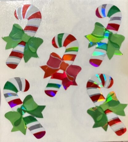 Vintage Sandylion (Logo): Prism Candy Canes