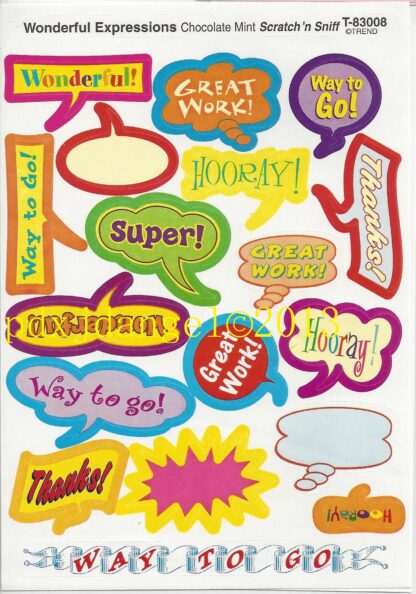 Trend Glossy Sniff Sticker Sheet-Diecut (Chocolate)