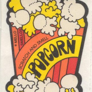 Mello Smello Matte Sniff Sticker-Popcorn