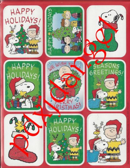 Sticker Sheet: Peanuts Snoopy Christmas