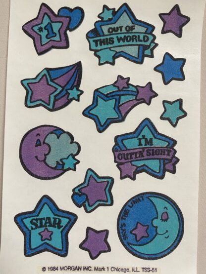 Mark 1 Matte Sniff Sticker Sheet: Blue Purple Space